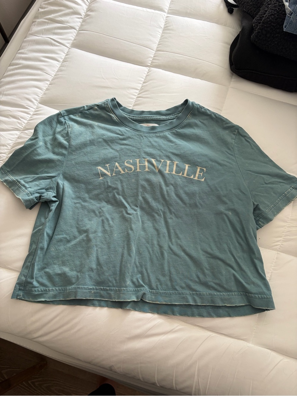 Colsie Teal 'NASHVILLE' Short Sleeve Tee